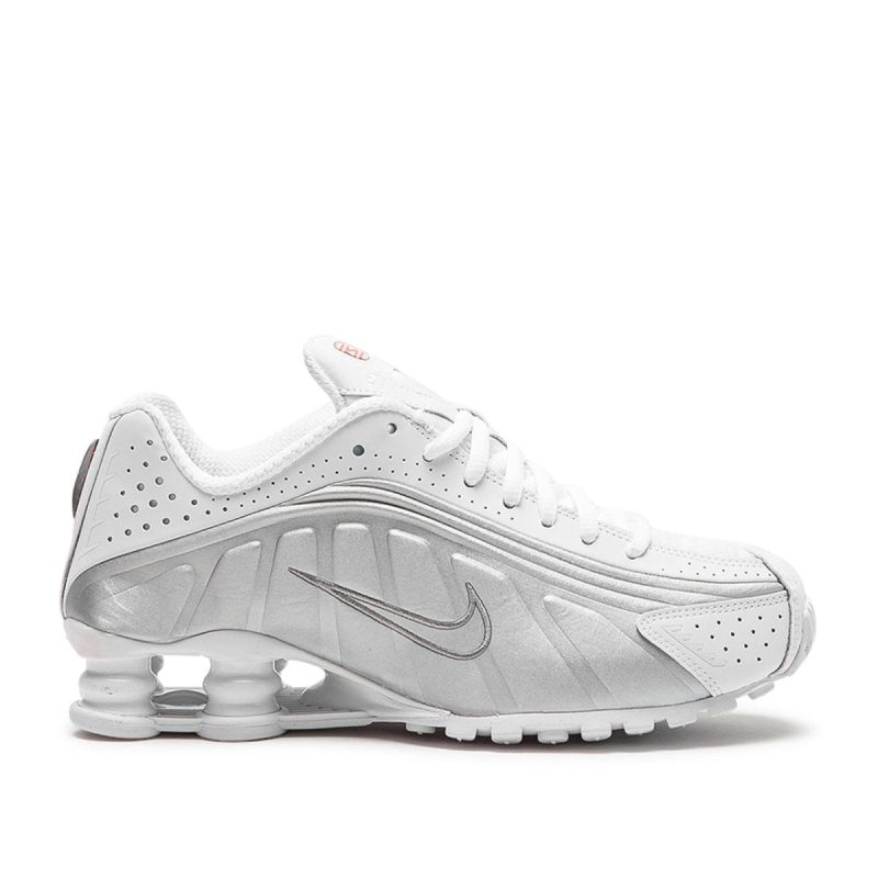 nike wmns shox r4 weiss silber 400758