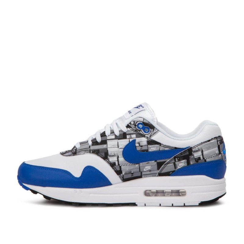 nike x atmos air max 1 print we love nike weiss blau 752615