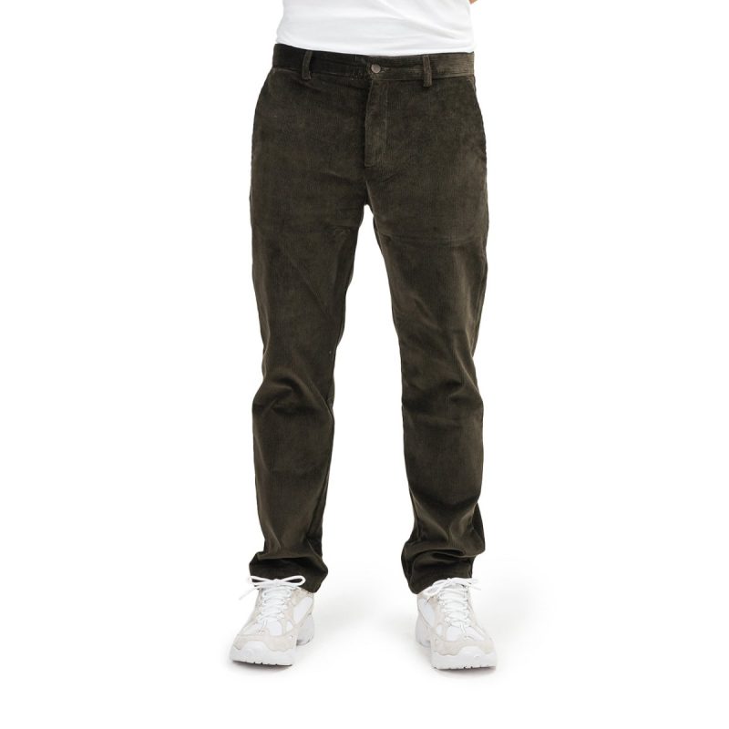 norse projects albin corduroy pants dunkelgrun 962814