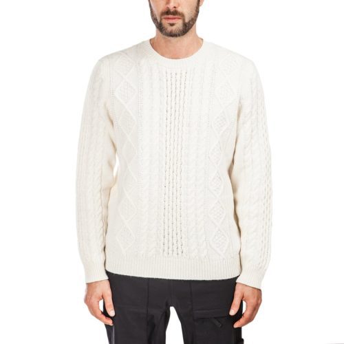 norse projects arild cable knit beige 641045