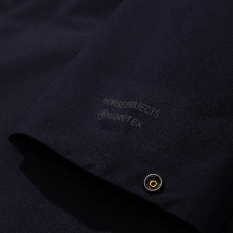 norse projects bergen shell gore tex 20 jacket navy 383861