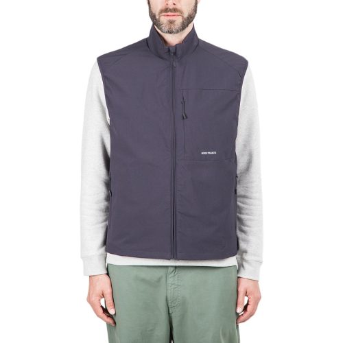 norse projects birkholm quickdry wr vest navy 113846