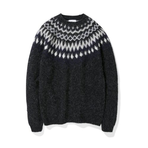 norse projects birnir fairisle grau meliert 528059