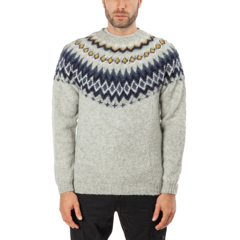 norse projects birnir fairisle hellgrau meliert 764252