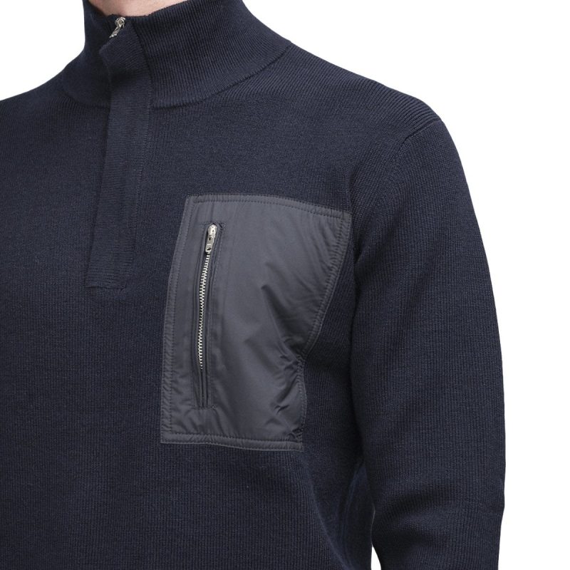 norse projects fjord tech half zip navy 607958