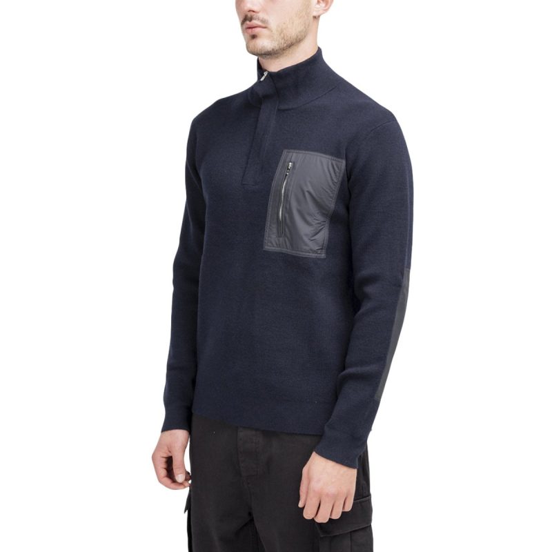 norse projects fjord tech half zip navy 903178