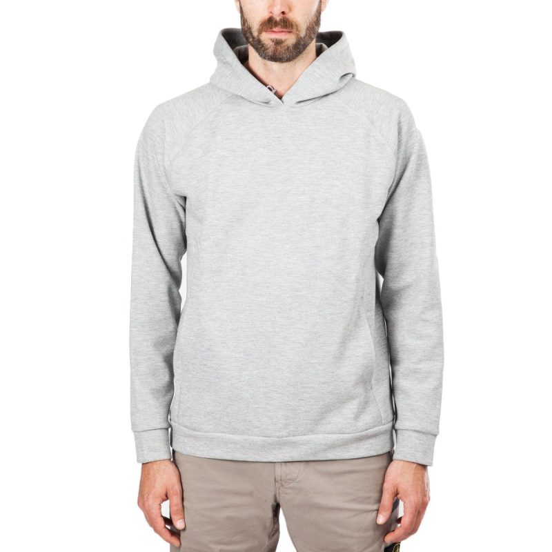 norse projects ketel sport hoodie hellgrau 983464