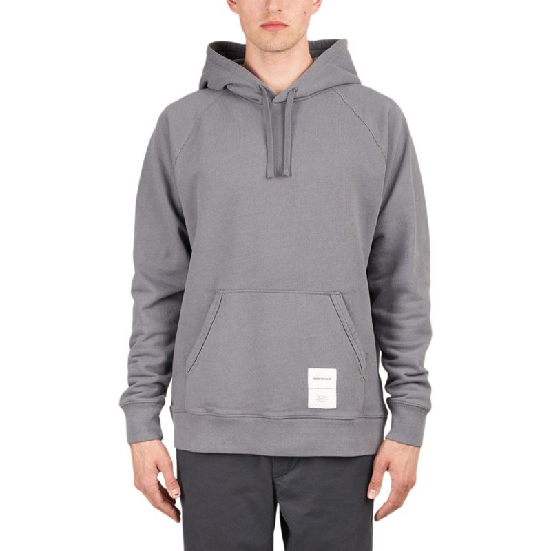 norse projects kristian tab series hood grau 893510