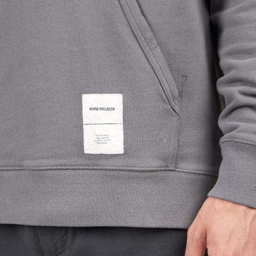 norse projects kristian tab series hood grau 994956