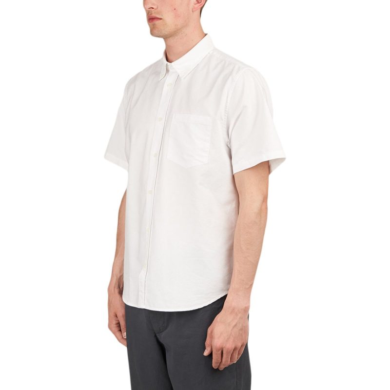 norse projects osvald oxford ss shirt weiss 288753