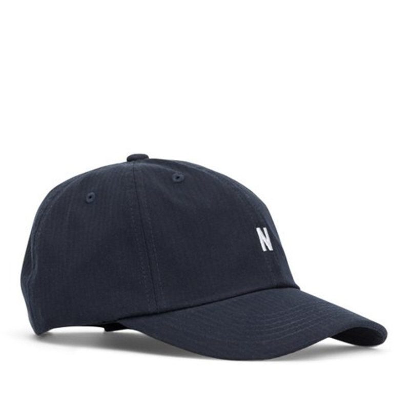 norse projects seersucker sports cap dunkelblau 250944