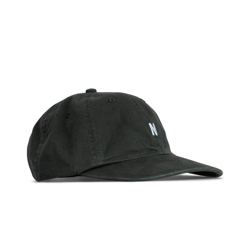 norse projects twill sports cap dunkelgrun 365637