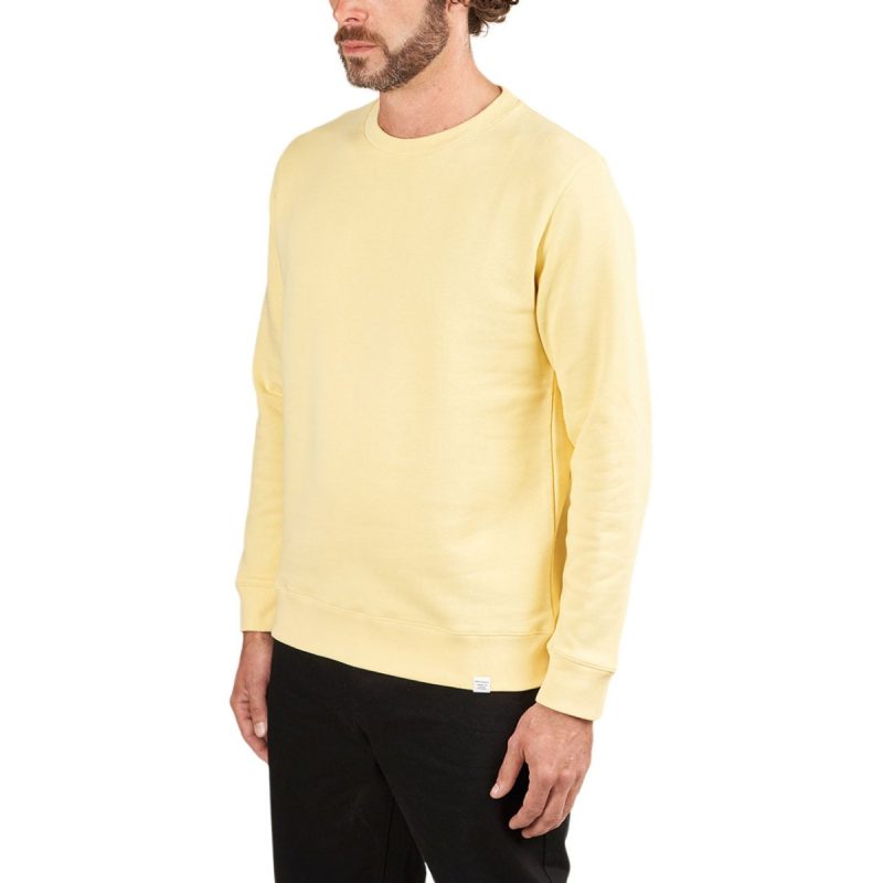 norse projects vagn classic crewneck hell gelb 709646