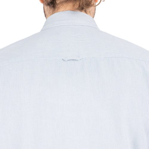 norse projects villads micro stripe shirt hellblau 445460