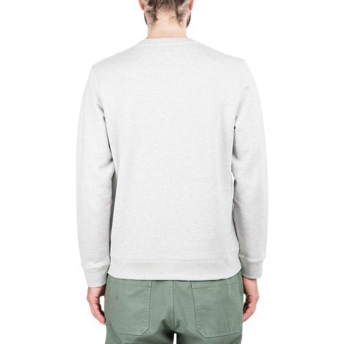 norse projects x geoff mcfetridge vagn boredom logo crewneck hellgrau 732853