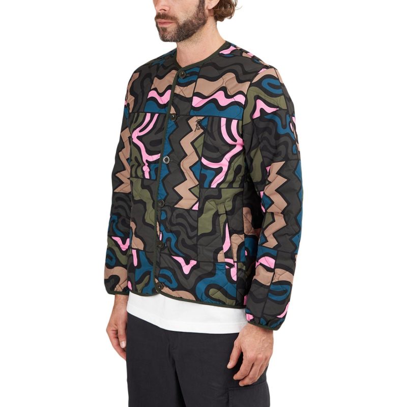 parra gem stone pattern quilted jacket multi 419448