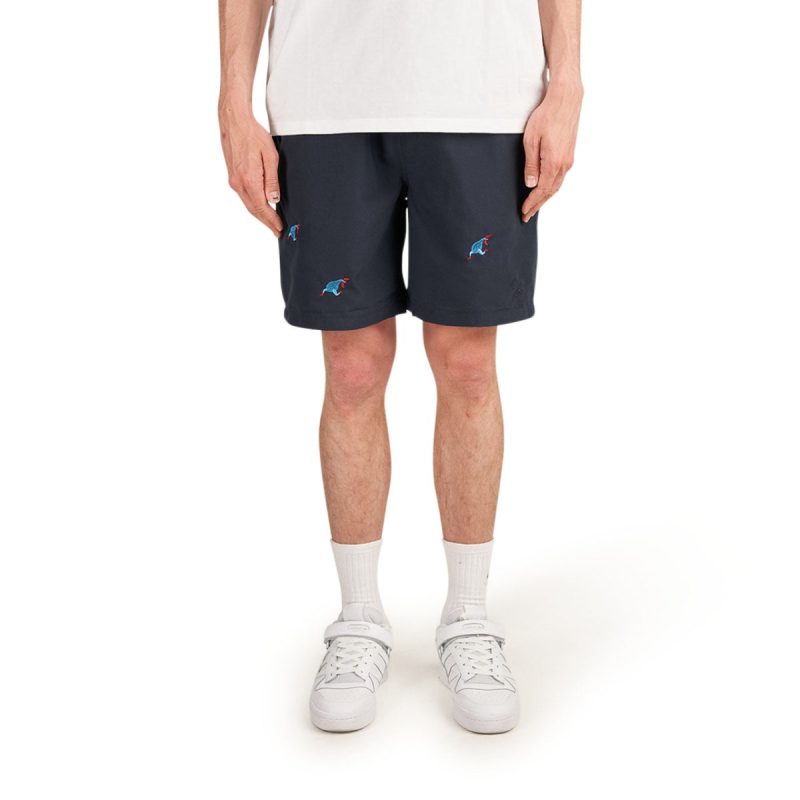 parra running pear swim shorts navy 129752