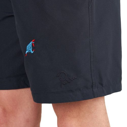 parra running pear swim shorts navy 385714