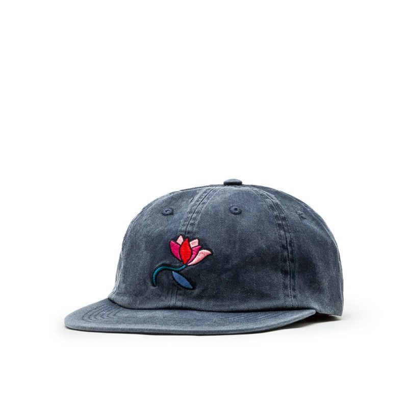 parra secret flower 6 panel hat navy 421538