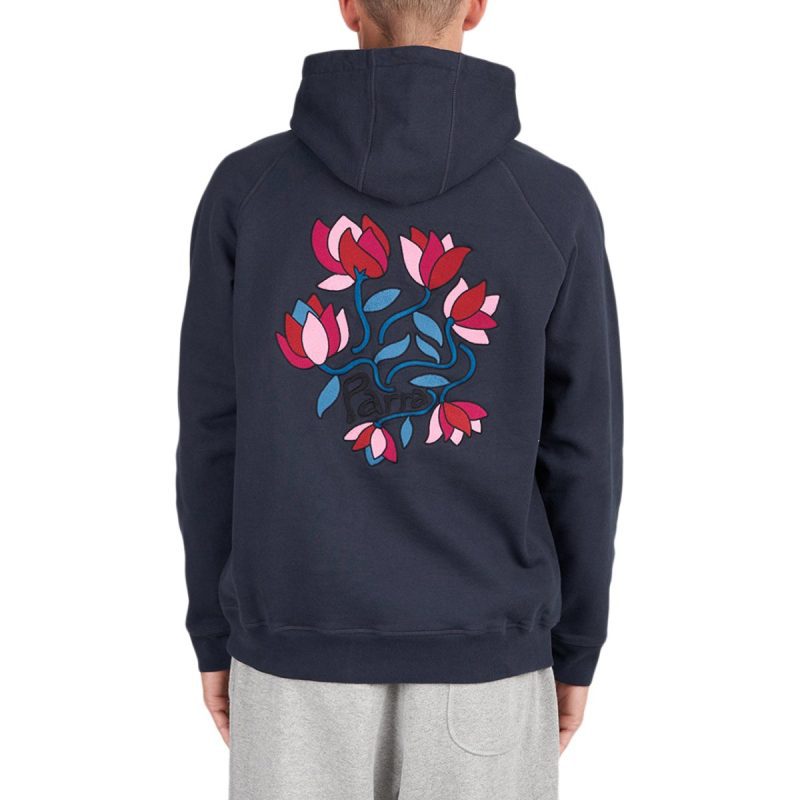 parra the secret garden hooded sweatshirt navy 245970