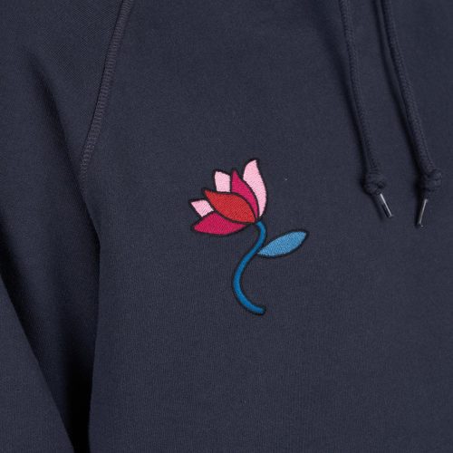 parra the secret garden hooded sweatshirt navy 420667