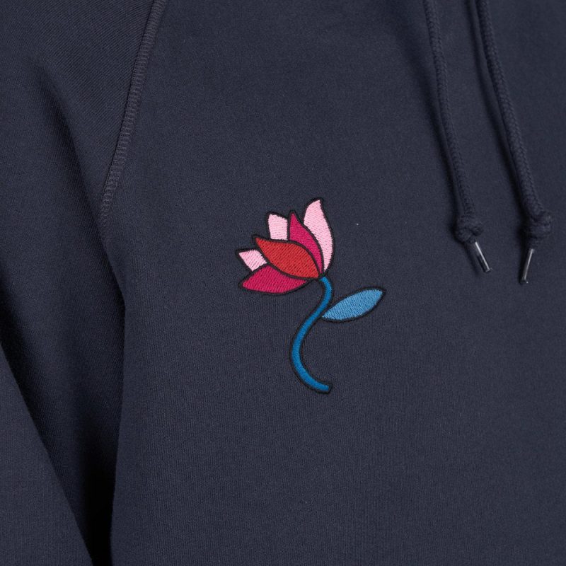 parra the secret garden hooded sweatshirt navy 420667