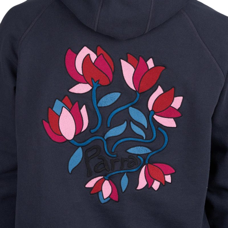 parra the secret garden hooded sweatshirt navy 978395