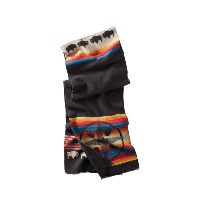 pendleton jacquard muffler schwarz multi 169584