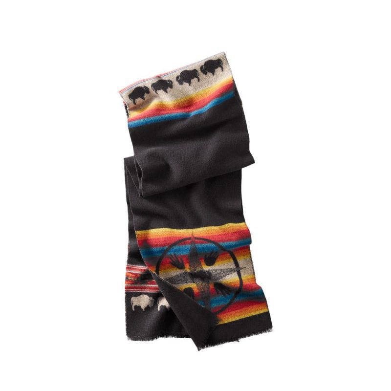 pendleton jacquard muffler schwarz multi 474932