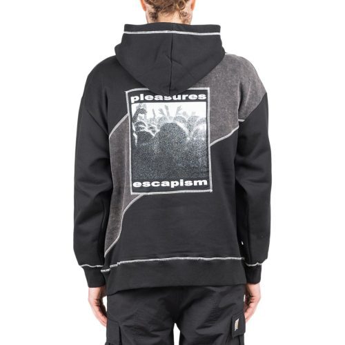 pleasures collapse hoodie schwarz 121472