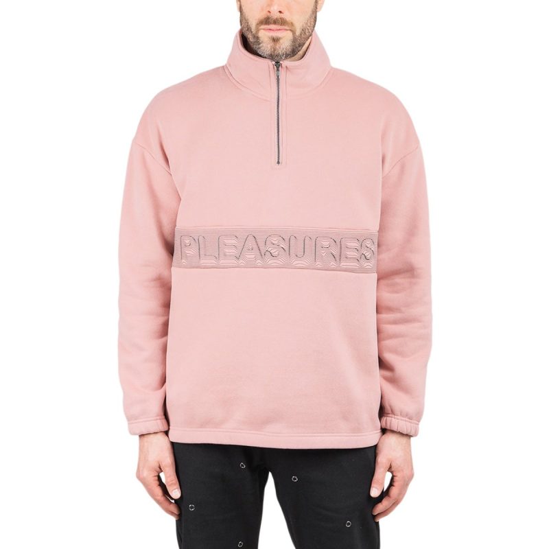 pleasures decline quarter zip pullover rosa 433669