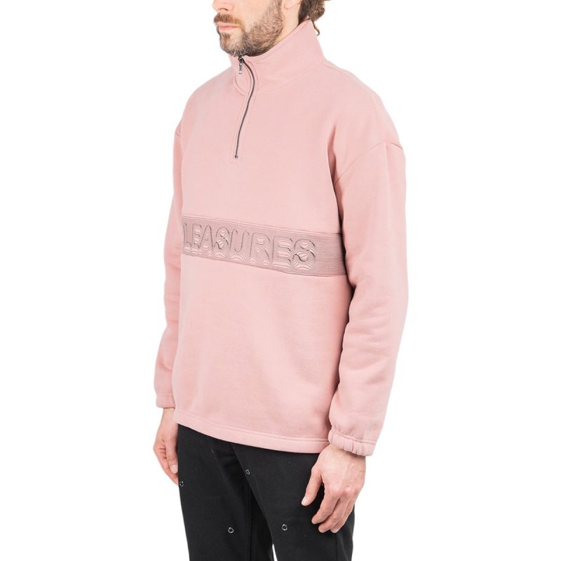 pleasures decline quarter zip pullover rosa 607685