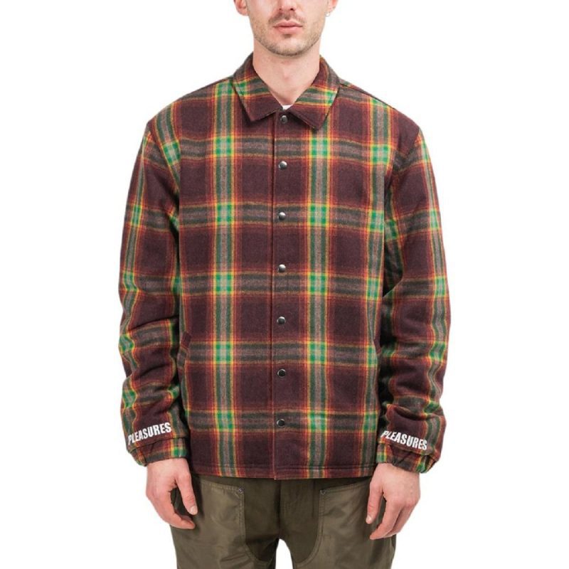 pleasures paradox heavyweight coaches jacket multi 109862