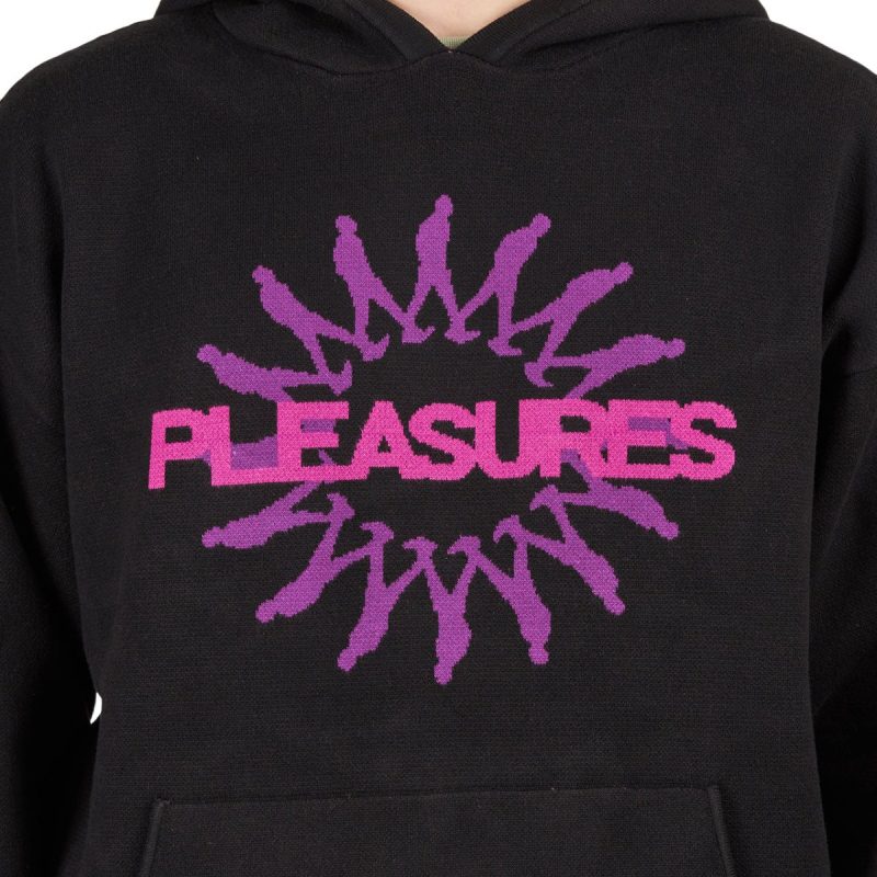 pleasures passion knit sweater hoody schwarz 102817