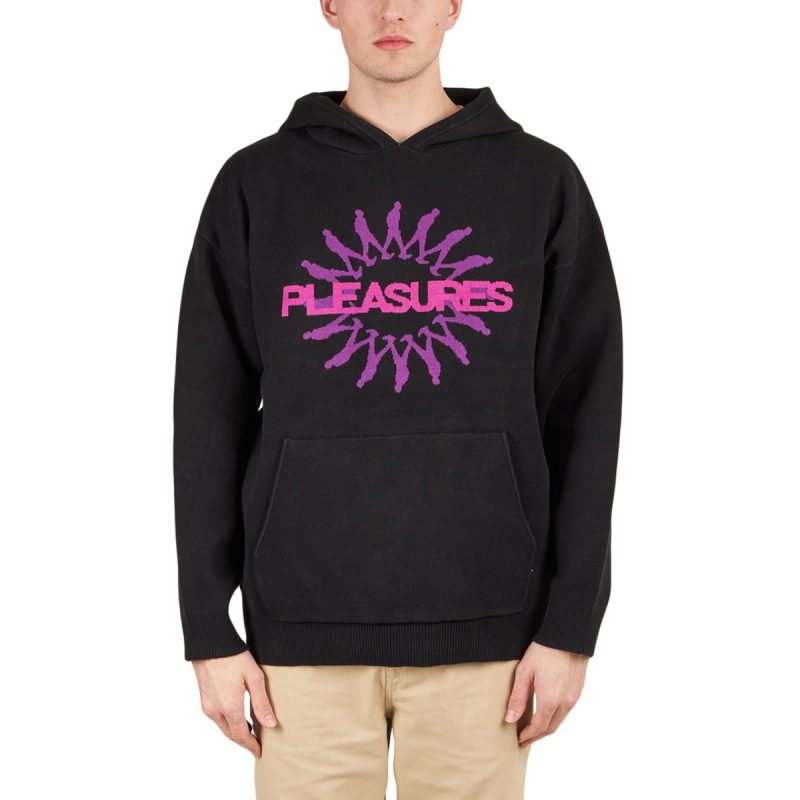 pleasures passion knit sweater hoody schwarz 760773