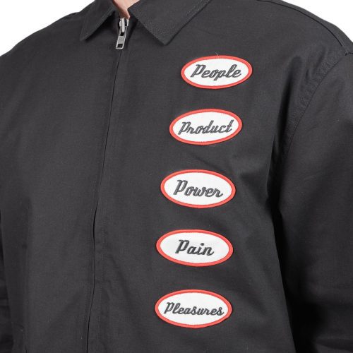 pleasures power gas station jacket schwarz 111639