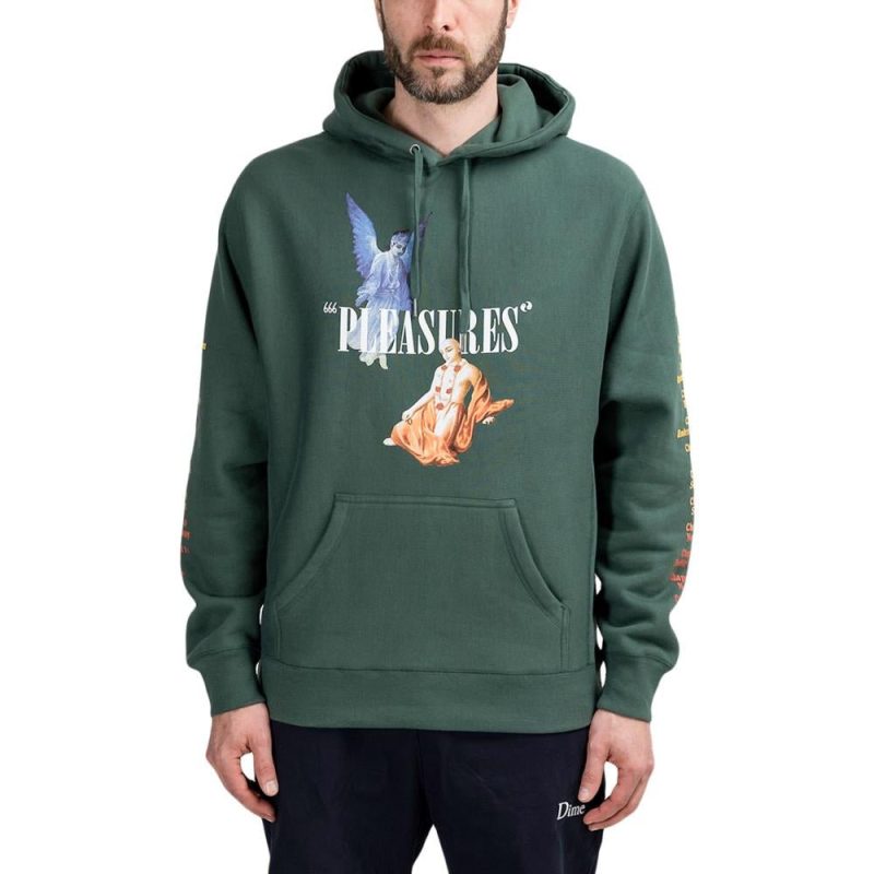 pleasures return premium hoody grun 374914