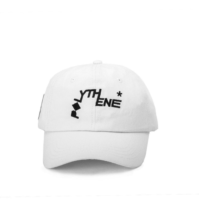 polythene optics embroidered logo cap weiss 390418