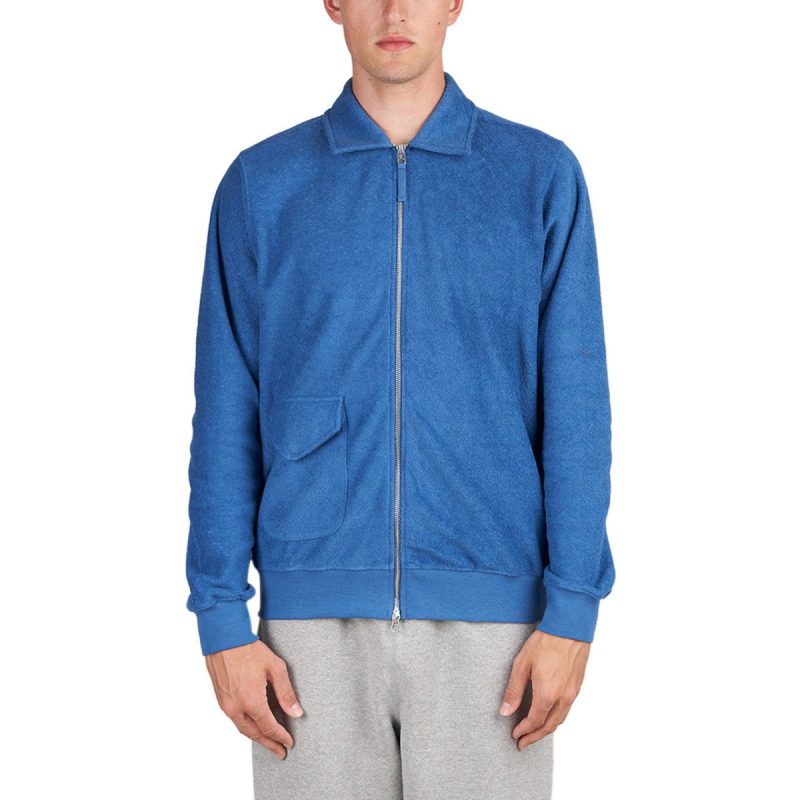 pop trading company fullzip sweat blau 452665