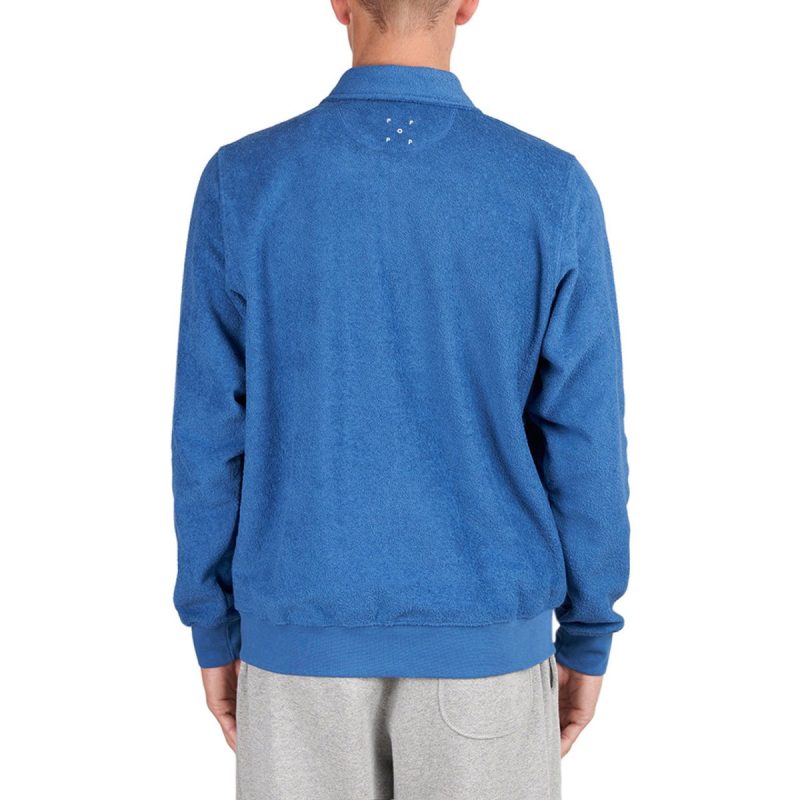 pop trading company fullzip sweat blau 527447