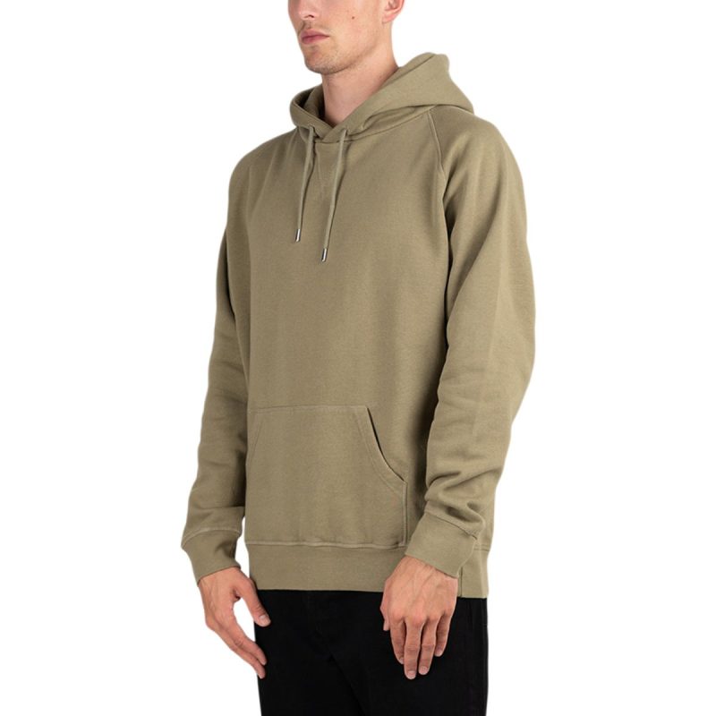 pop trading company logo hooded sweat oliv 405626