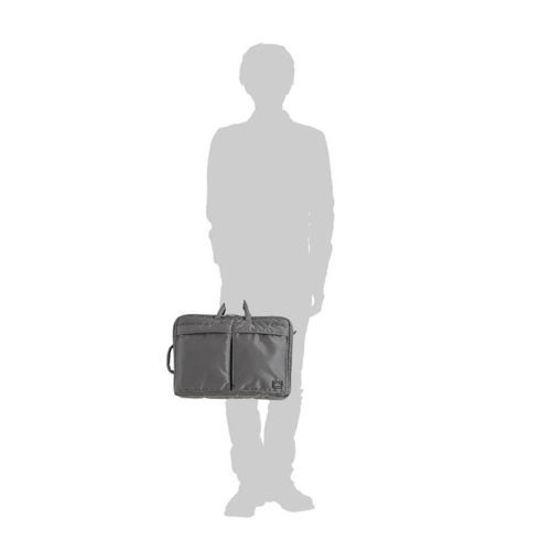 porter by yoshida 3way briefcase grau 937373