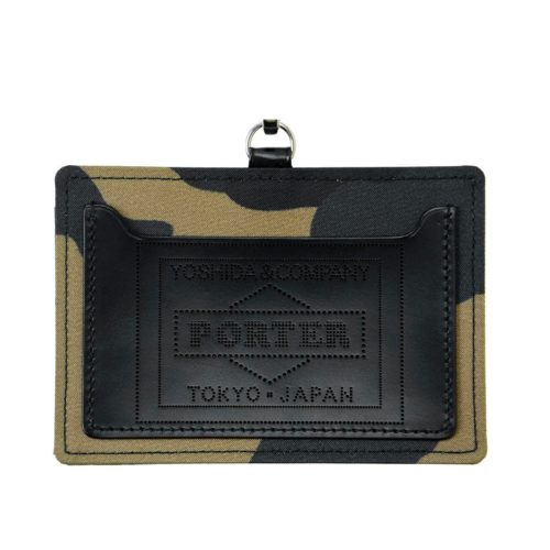 porter by yoshida camouflage wallet id case khaki 517816