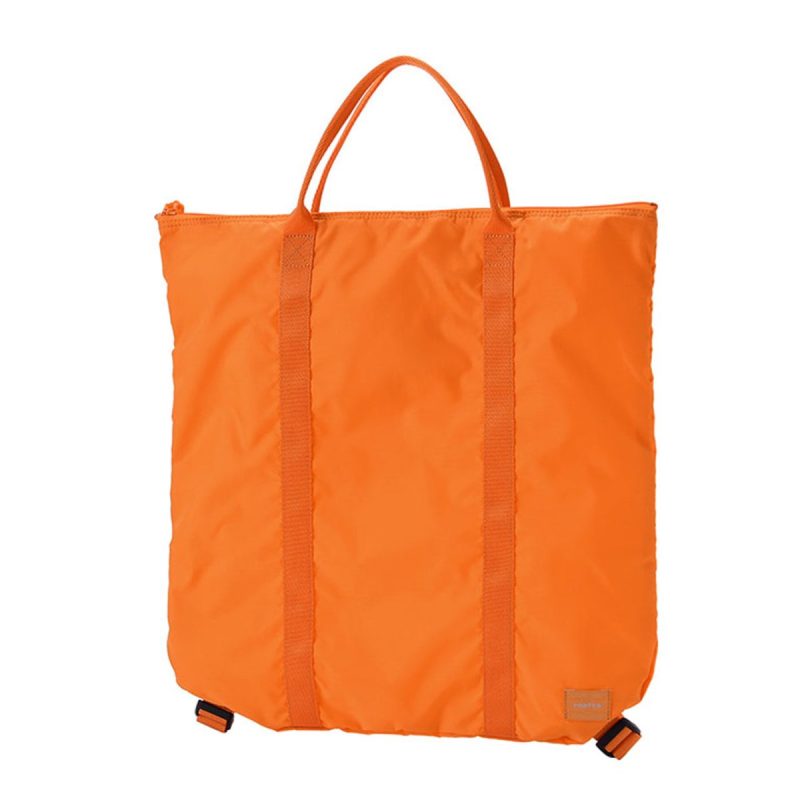 porter by yoshida flex 2 way tote bag orange 788832