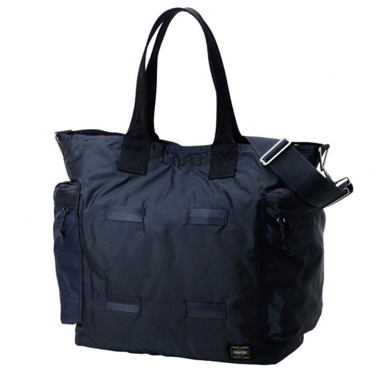 porter by yoshida force series 2way tote bag navy 253203