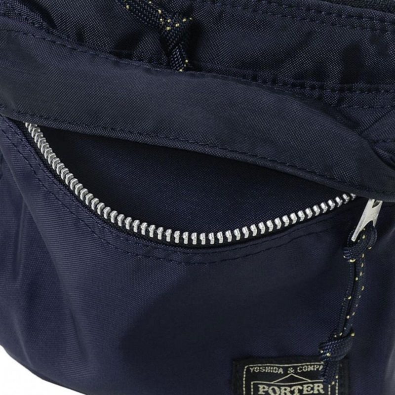 porter by yoshida force series shoulder pouch navy 642215