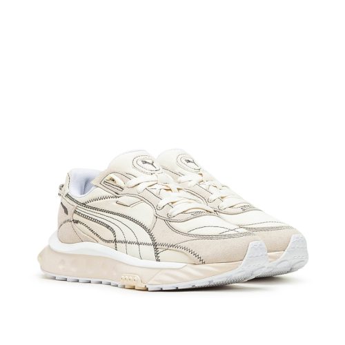 puma wild rider embroidered beige 167870