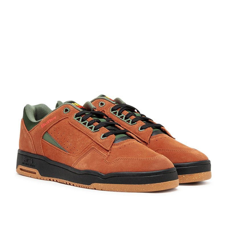 puma x butter goods slipstream lo braun grun 289238