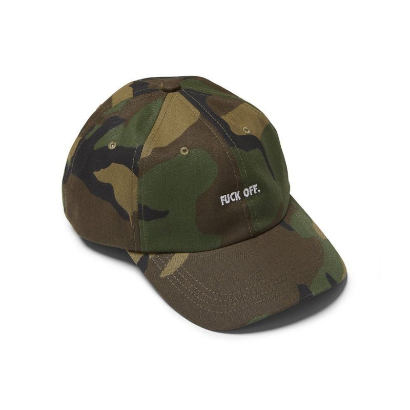 raised by wolves fuck off dad cap camo 618762