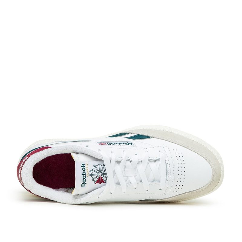 reebok club c revenge weiss grun rot 758104